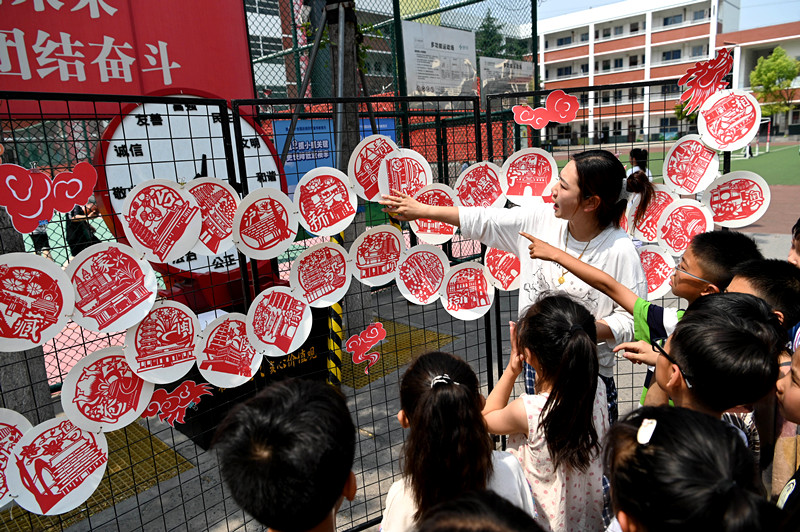 沁阳市实验小学：非遗剪纸展示迎接非遗日