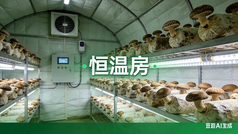 香菇住上智慧“恒温房”
